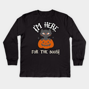 Halloween Spooky Season Kids Long Sleeve T-Shirt